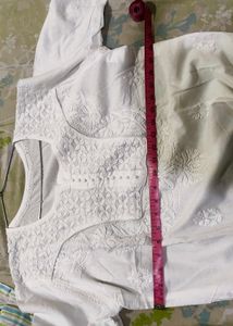 Pure Cotton White Chikankari Kurta