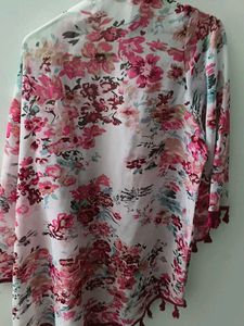 Floral Print Kimono Cardigan