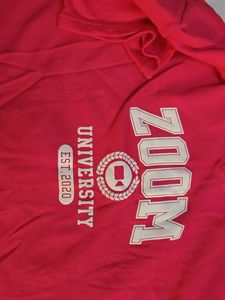 Pink "Zoom University" T-Shirt