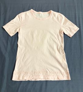 🍥Light Pink Crew Neck Top