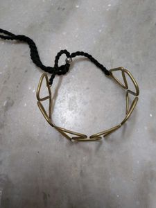 Geometric Gold Choker Necklace