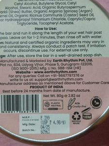 Earth Rhythm Solid Shampoo &amp; Conditioner Bars