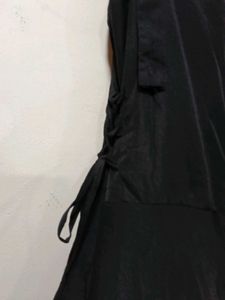 Black Buckled Strap Maxi Dress