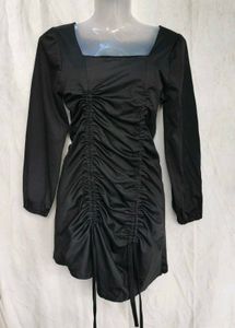 I. Chic Ruched Square Neck Mini Dress