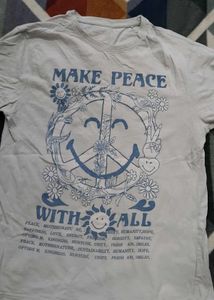 Vintage Peace &amp; Smiley Graphic Tee