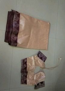 Cream &amp; Maroon Mix Original Silk