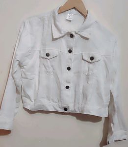 White Crop Jacket For Girl Or Women 36 Bust