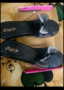 Sparkling Bow Party Wedges  in 6 size 40
