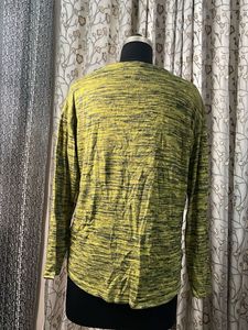 Lime Green Marled Long Sleeve Top