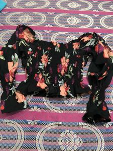 Floral Smocked Crop Top