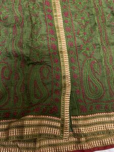 Elegant Green Embroidered Kurta