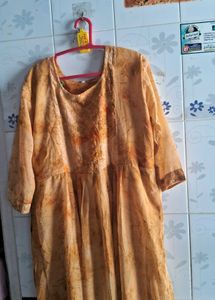 Mustard Color Georget Top Of 44 Size
