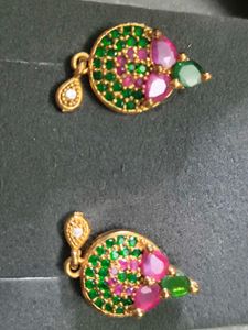 Elegant Gemstone Drop Earrings