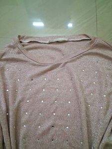 Sparkly Pink Tunic Top