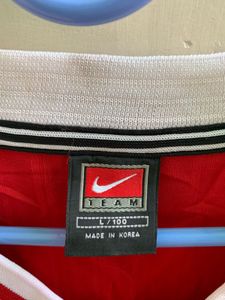Vintage Nike Red Long Sleeve T-Shirt (T541)
