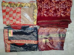 Set of 4 Beautiful Sarees