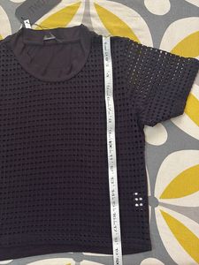 Chic Black Mesh Top