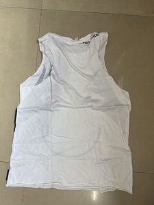 White Smiley Face Tank Top