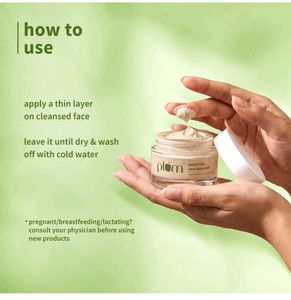 Plum Green Tea Clear Face Mask