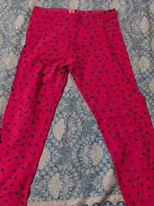 Pink Polka Dot Leggings