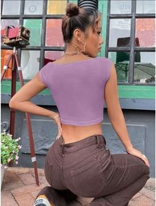 Lavender Sweetheart Neck Tank Top