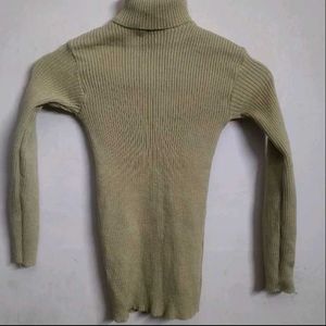Ribbed Turtleneck Sweater