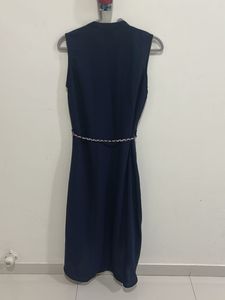 Ateesa Designer Navy Floral Embroidered Suit