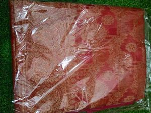 Elegant Red &amp; Gold Banarasi Silk Saree