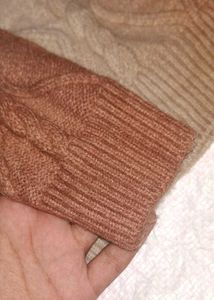Kids (10-11 Y) Ombre Cable Knit Mock-Neck Warm Swe