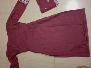 Elegant Maroon Embroidered Kurta Set