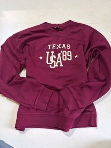 y2k maroon sweatshirt