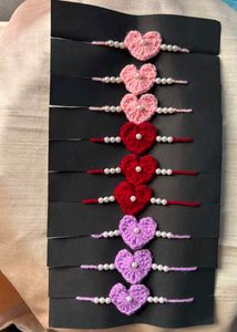 handmade crochet pearl rakhi 🎀✨