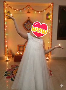 Elegant White frock