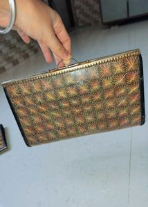 handmade Embroidered Clutch Bag