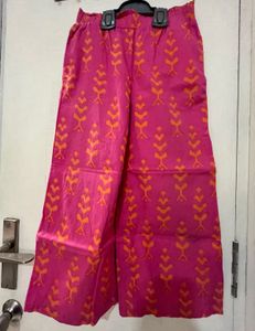 ED-A-MAMMA new Set Of Pink -orange Top And Plazzo