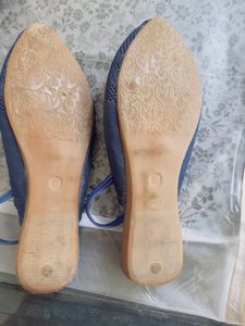 Navy Blue Mules
