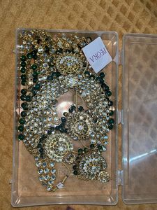 Green Kundan Jewelry Set