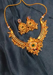 South Indian Necklace &amp; Earring Set