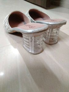 Embellished Pearl &amp; Crystal Mules