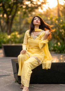 Butter Yellow Bollywood Set
