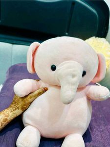 Cute Pink Elephant Plush Toy