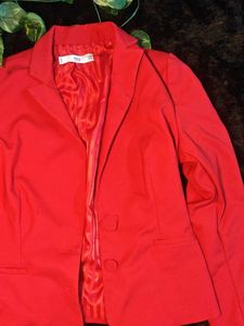 Chic Coral Blazer