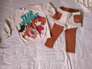 Very Beautiful Zara Top With Warm Leggings