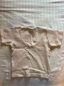 Light Pink Ribbed Cropped V-Neck Top
