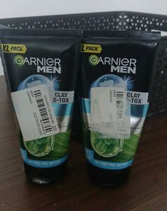 Garnier Men Clay D-Tox Face Wash - Quantity (2)