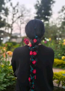 Floral Crochet Hair Braid