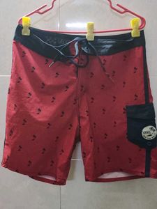 Vans Red Palm Tree Board Shorts