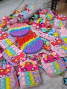 Unicorn Pop-It Coin Purses (Set of)