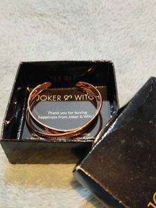 Chic Rose Gold Tone Twist Cuff Bracelet