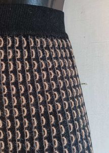 Patterned Midi Skirt